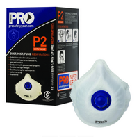 Dust Masks P2 with Exhalation Valve 12/pk