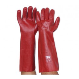 Red PVC Gauntlets Gloves