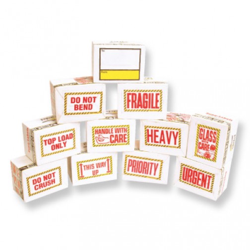 Do not Crush Bend or Fold Shipping Handling Stickers Labels,Shipping Warning Stickers for Package 2 Inch 500 Pcs Per Roll 